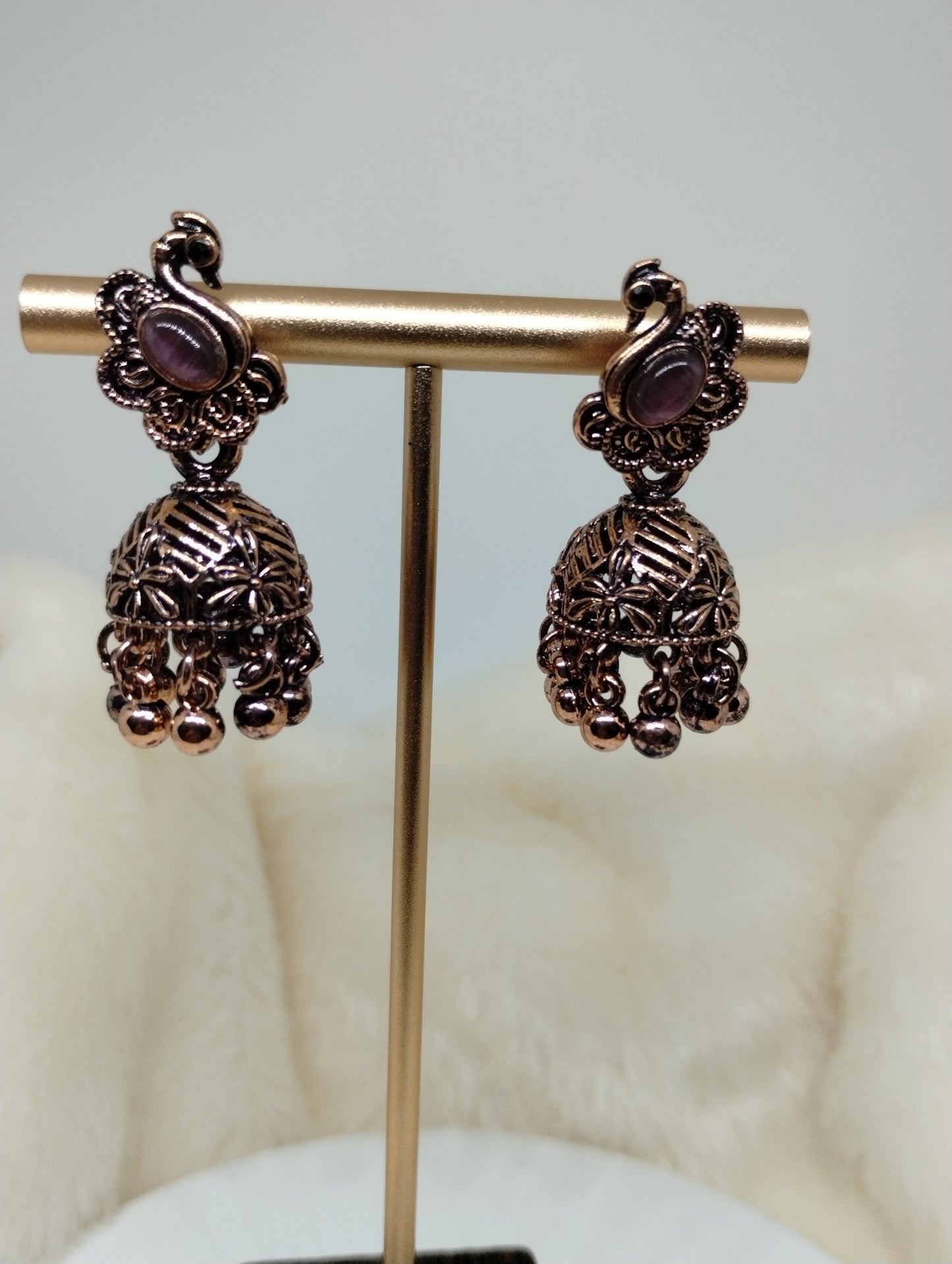 Mayurika Copper Jhumka