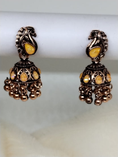 Mayurika Copper Jhumka