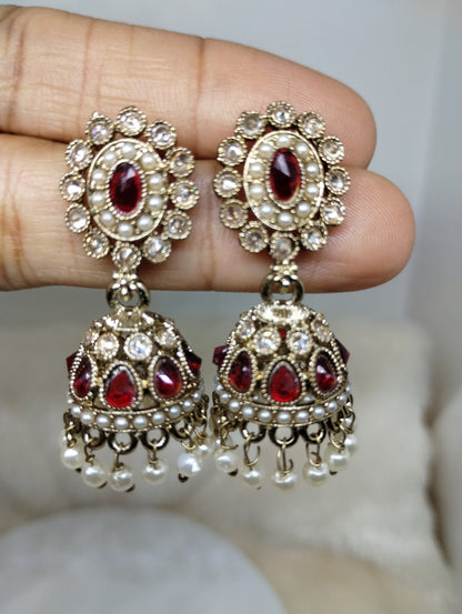Meher Pearl & Stone Jhumka
