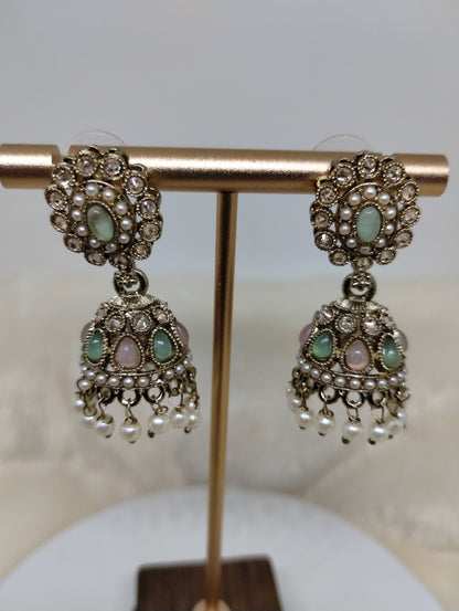 Meher Pearl & Stone Jhumka