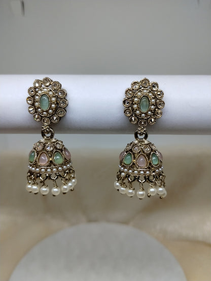 Meher Pearl & Stone Jhumka
