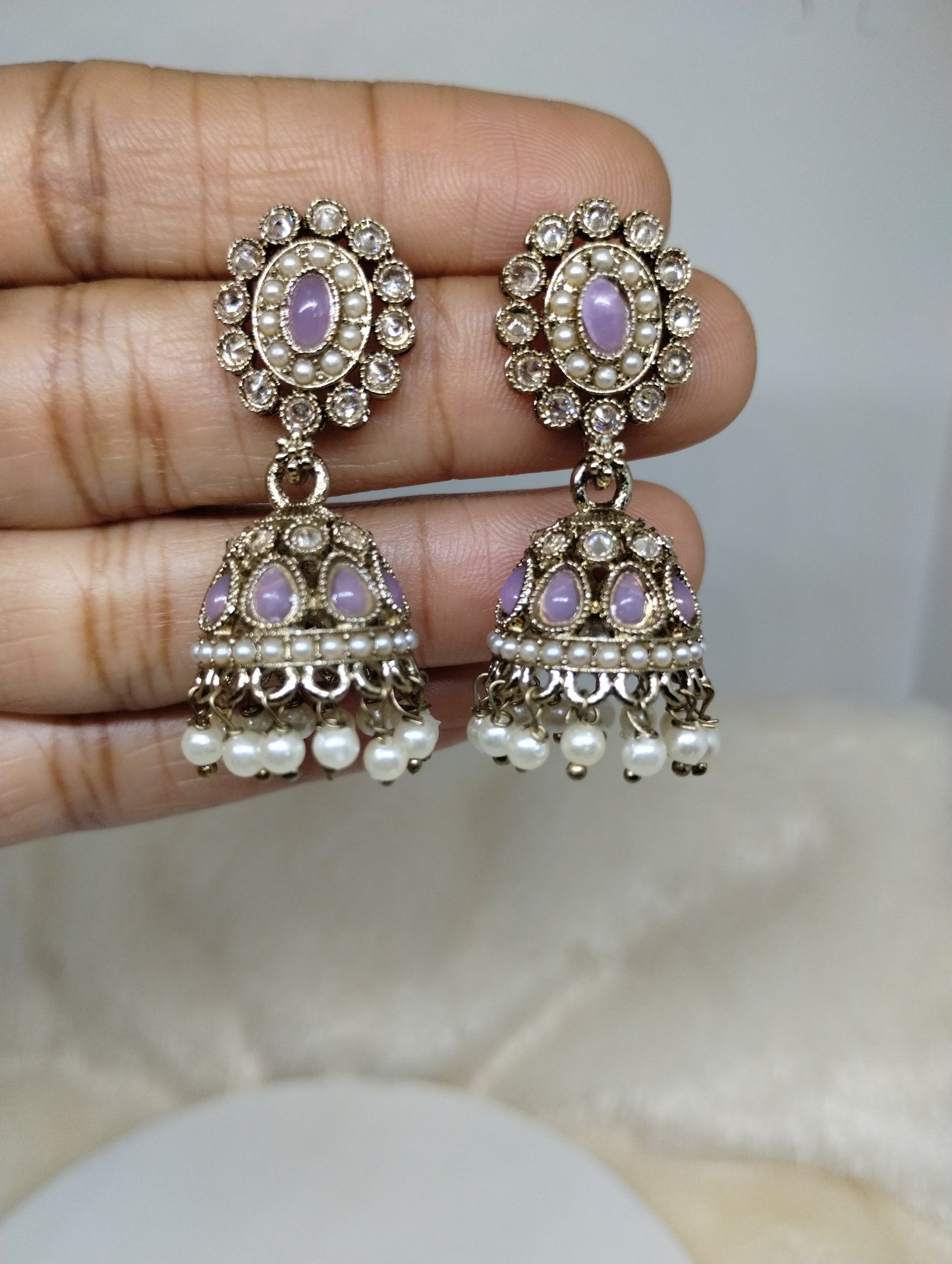 Meher Pearl & Stone Jhumka