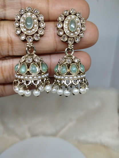 Meher Pearl & Stone Jhumka