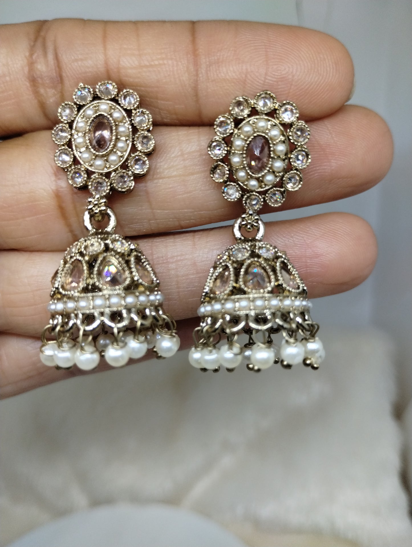 Meher Pearl & Stone Jhumka