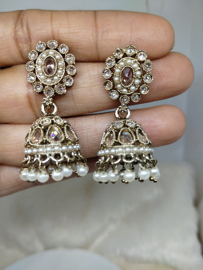 Meher Pearl & Stone Jhumka