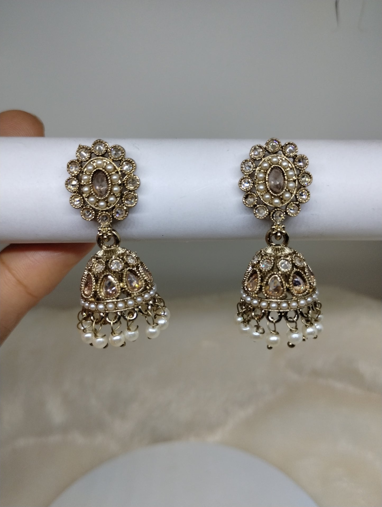 Meher Pearl & Stone Jhumka