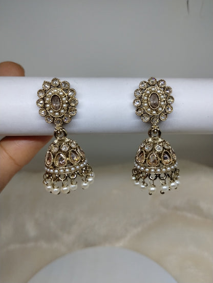 Meher Pearl & Stone Jhumka