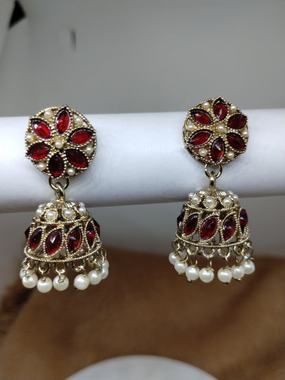 Meher Pearl & Stone Jhumka