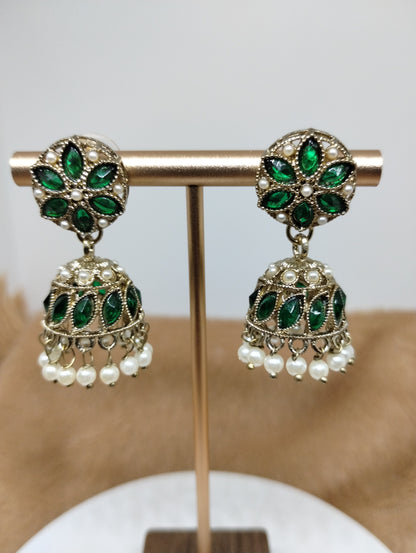 Meher Pearl & Stone Jhumka