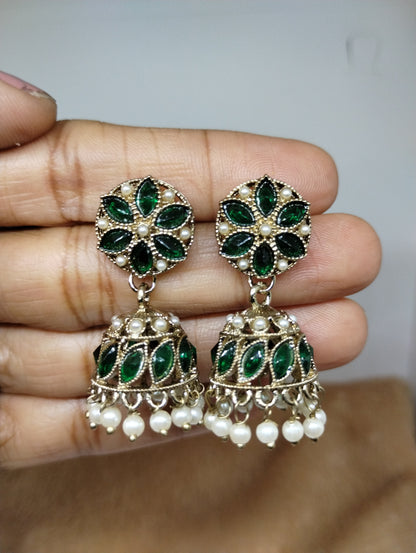 Meher Pearl & Stone Jhumka