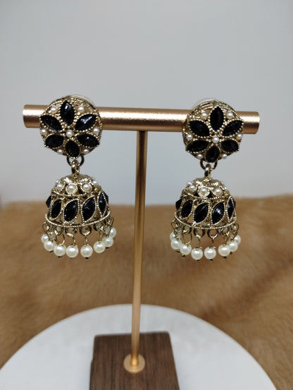 Meher Pearl & Stone Jhumka