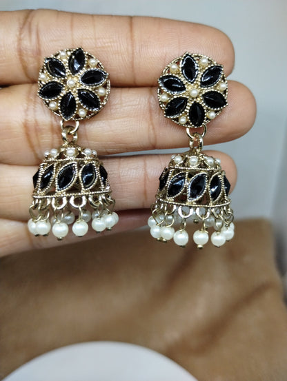 Meher Pearl & Stone Jhumka