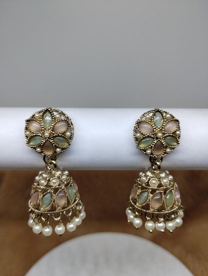 Meher Pearl & Stone Jhumka
