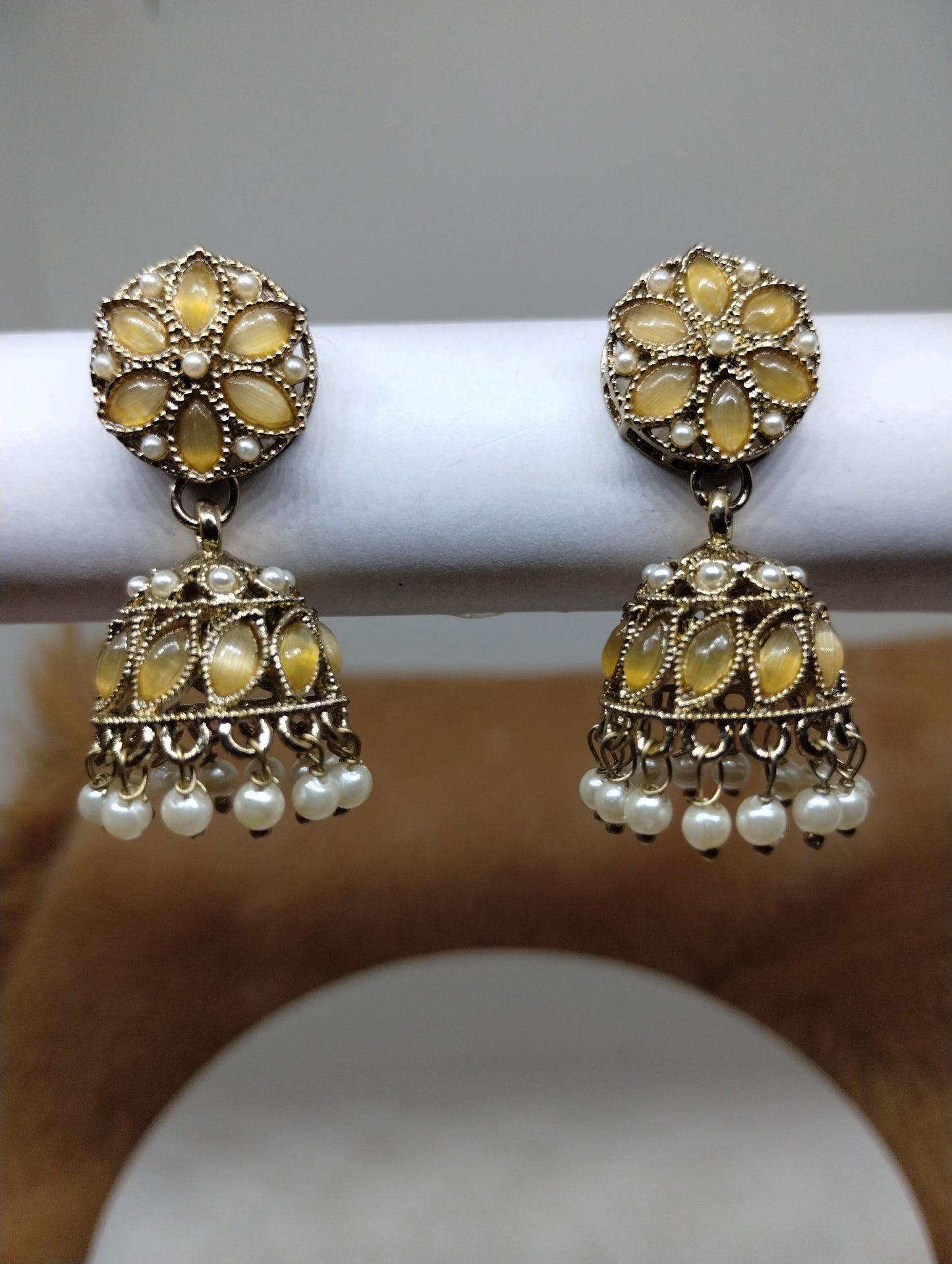 Meher Pearl & Stone Jhumka