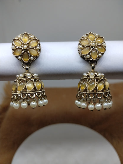 Meher Pearl & Stone Jhumka