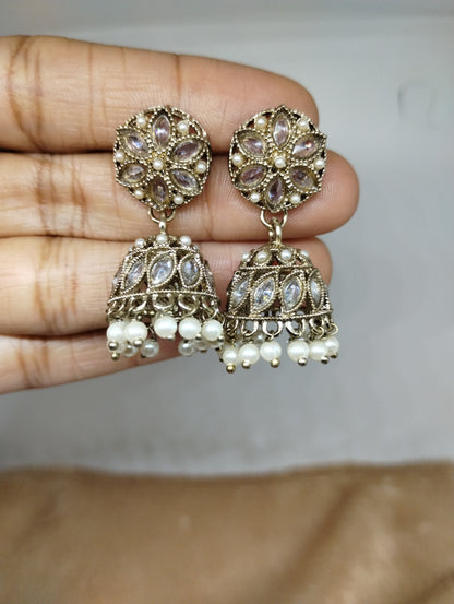 Meher Pearl & Stone Jhumka