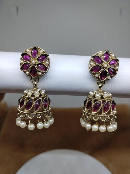 Meher Pearl & Stone Jhumka