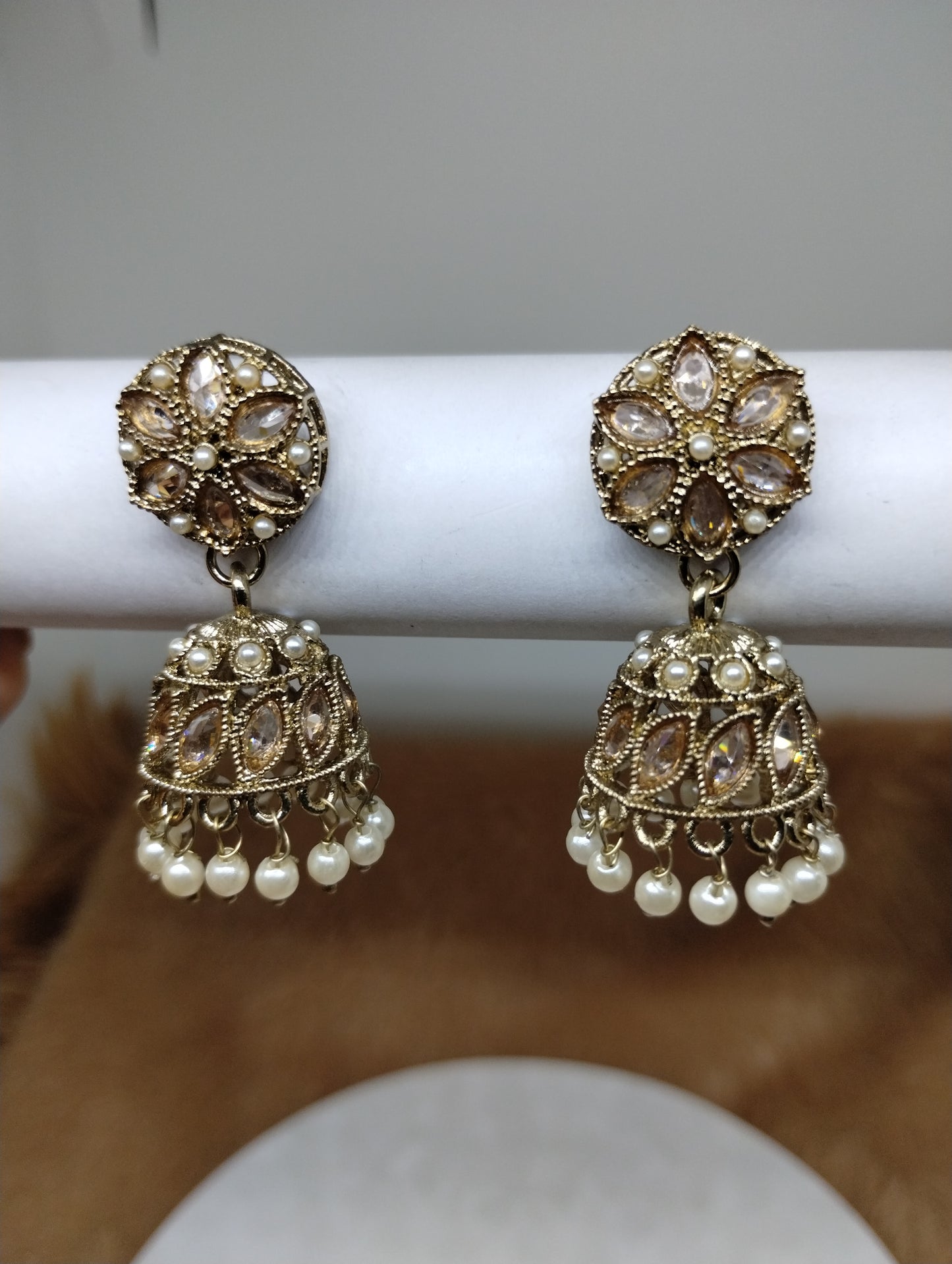 Meher Pearl & Stone Jhumka