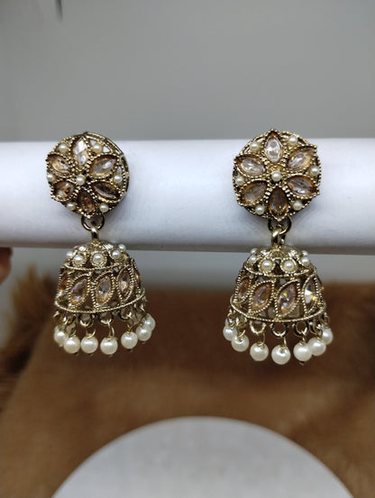 Meher Pearl & Stone Jhumka