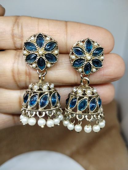 Meher Pearl & Stone Jhumka