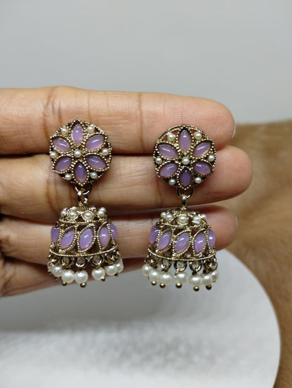 Meher Pearl & Stone Jhumka