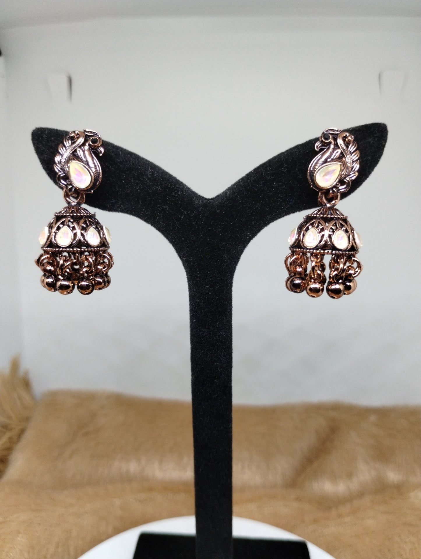 Mayurika Copper Jhumka