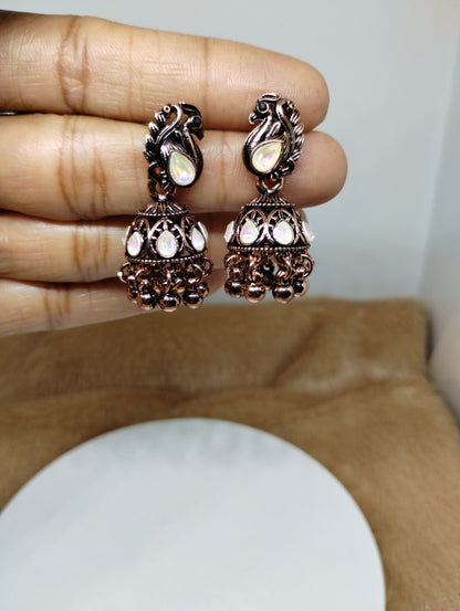 Mayurika Copper Jhumka