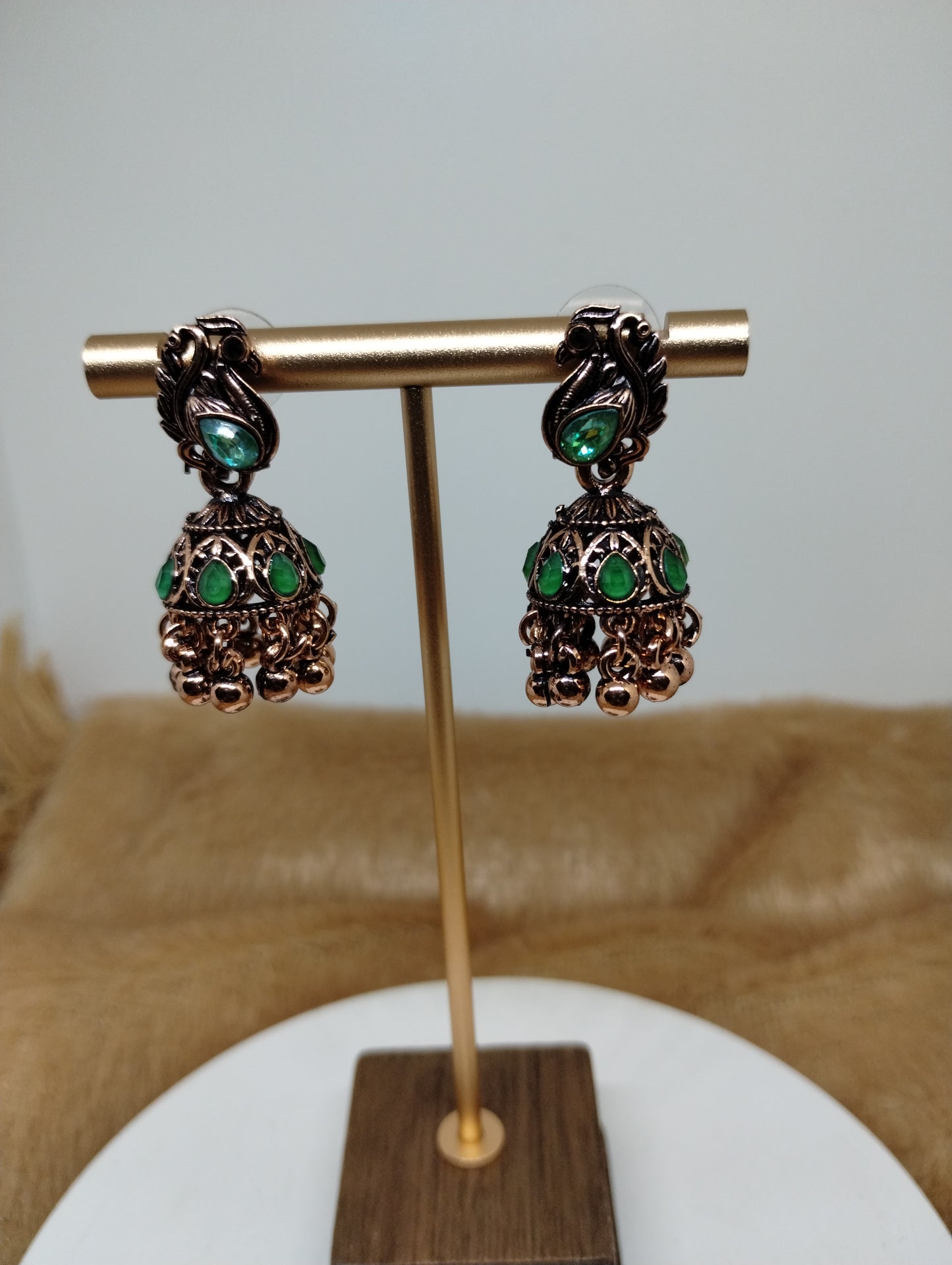 Mayurika Copper Jhumka