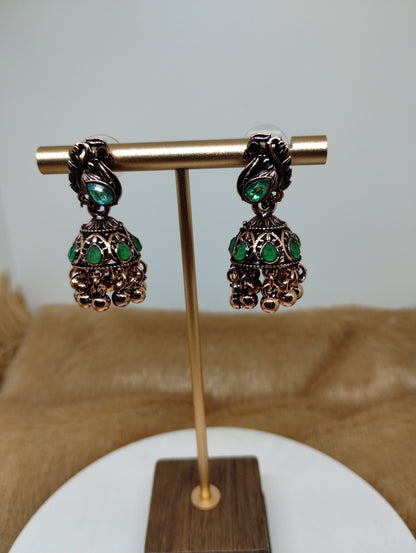 Mayurika Copper Jhumka