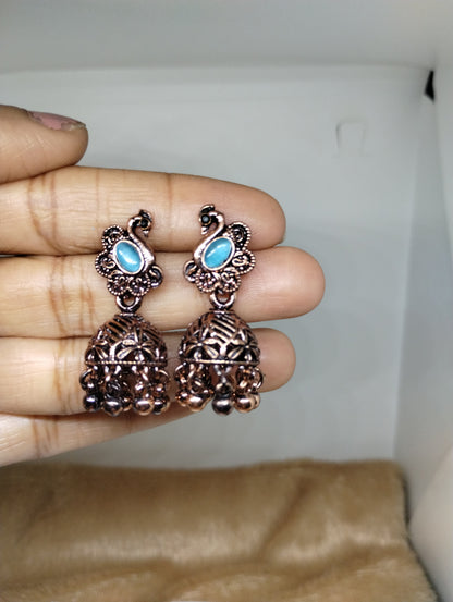 Mayurika Copper Jhumka