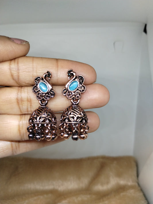 Mayurika Copper Jhumka