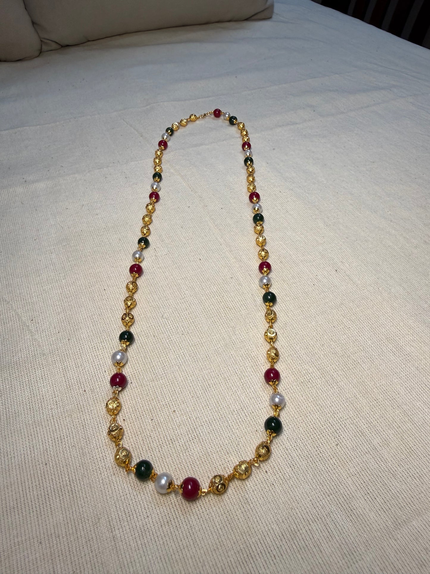Multi-Colour Beaded Long Necklace
