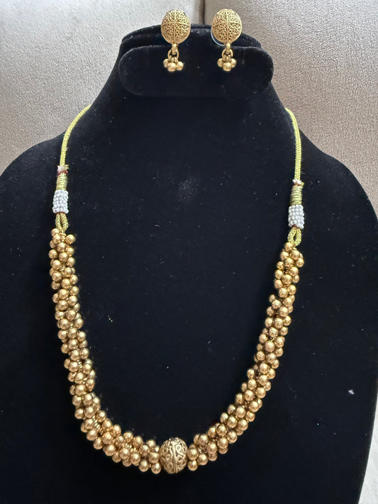 Heritage Bead Cluster Necklace Set
