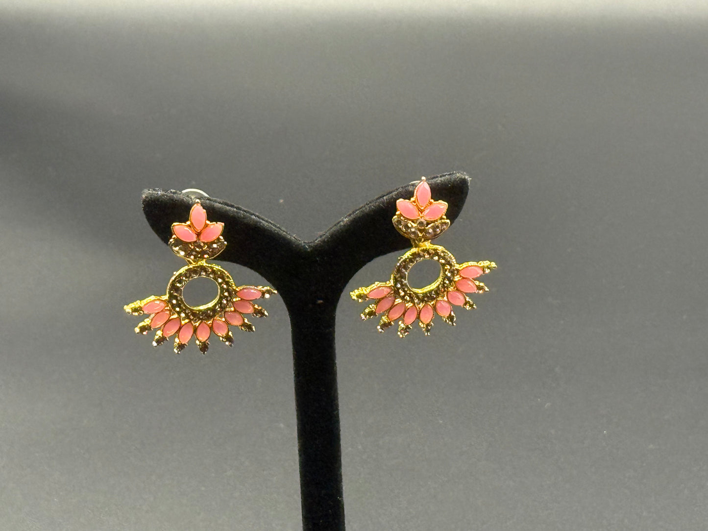 Blush Bloom Statement Earrings