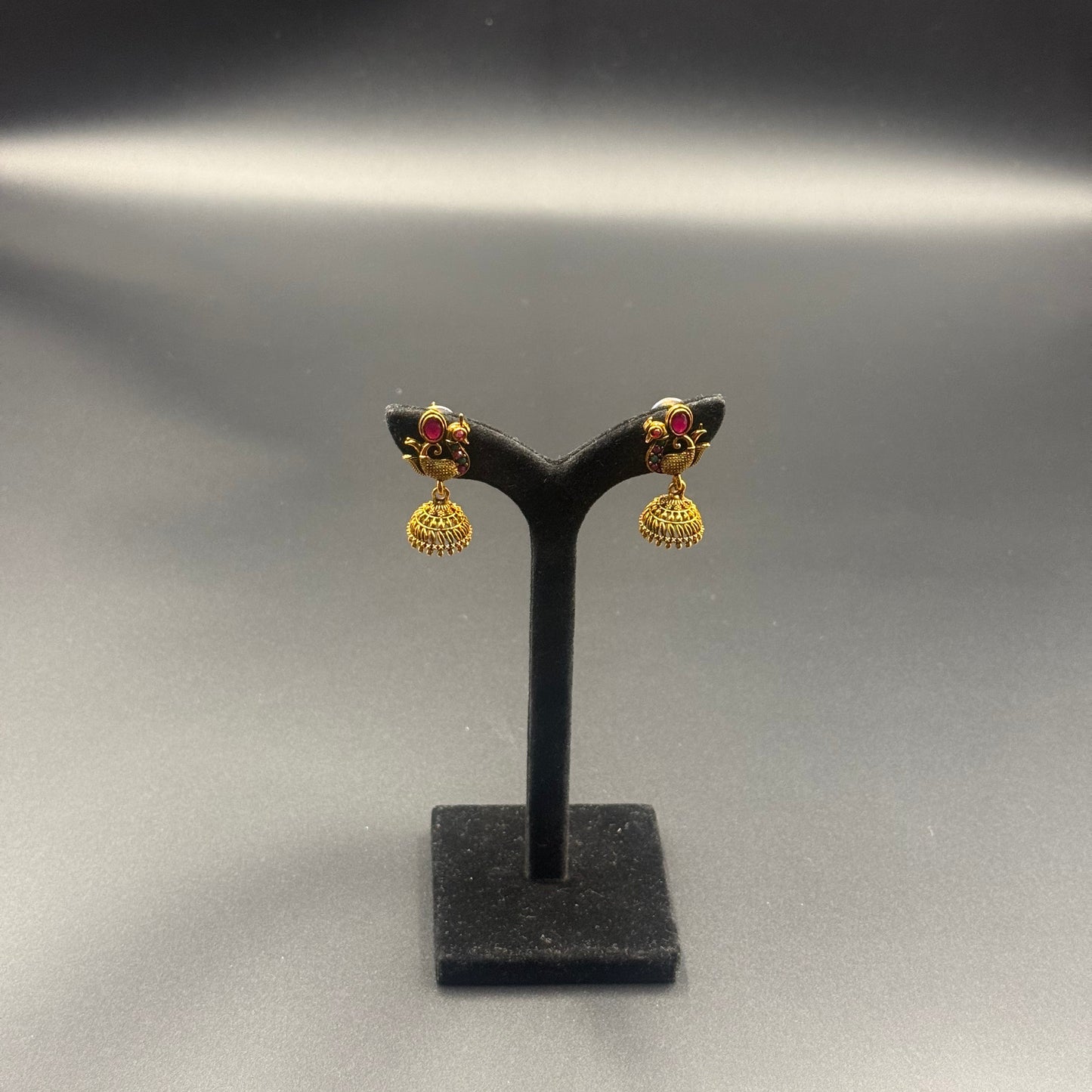 Mayura Grace Temple Jhumka Earrings