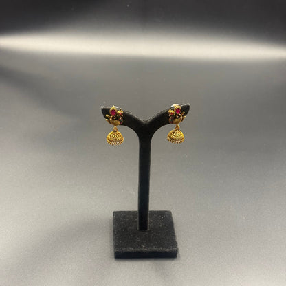 Mayura Grace Temple Jhumka Earrings