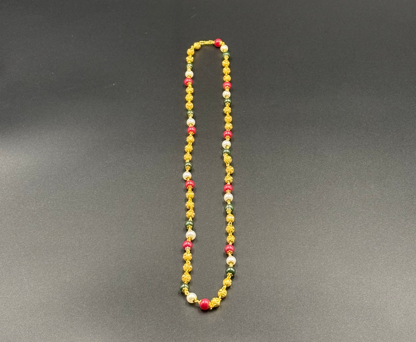 Multi-Colour Beaded Long Chain