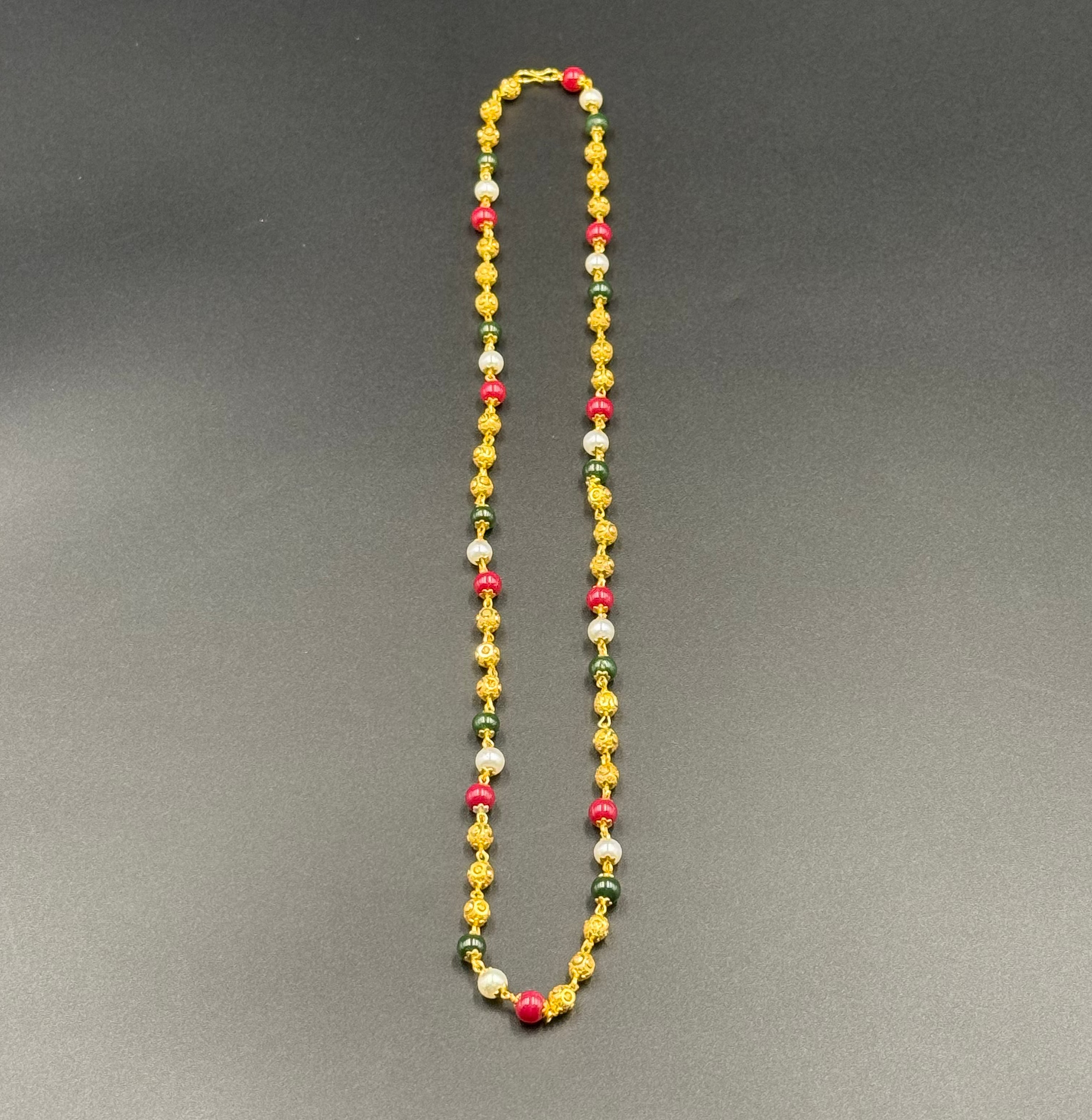 Multi-Colour Beaded Long Chain