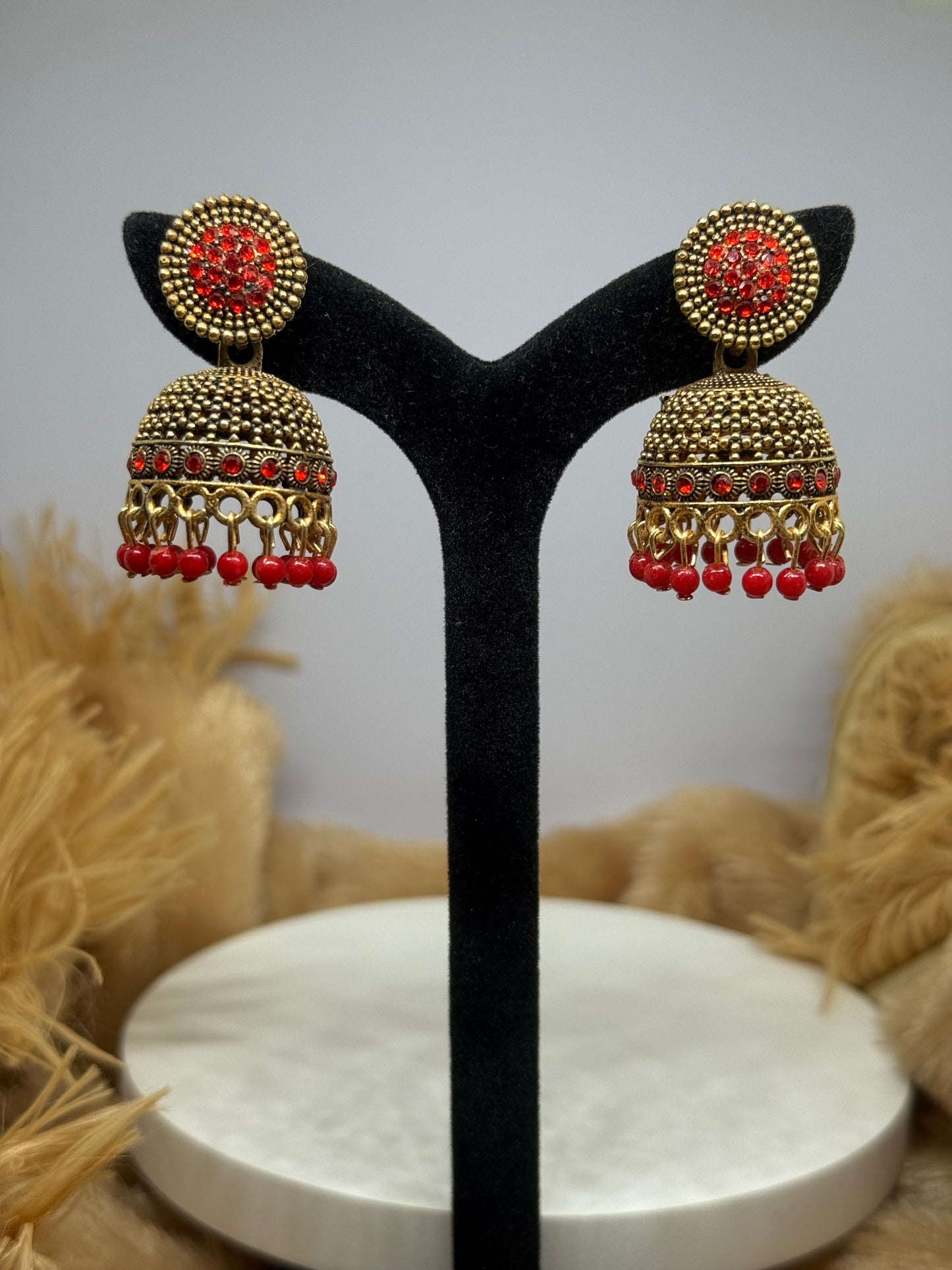 Regal Sparkle Dome Jhumkas