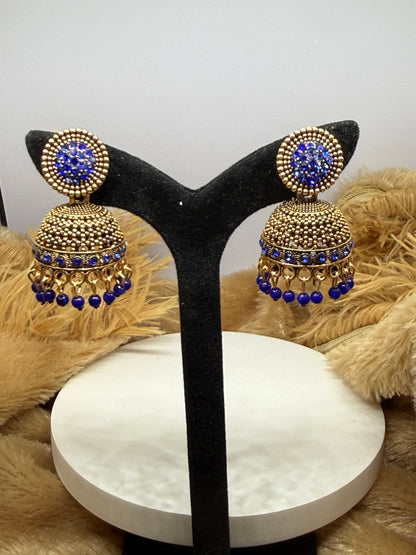 Regal Sparkle Dome Jhumkas