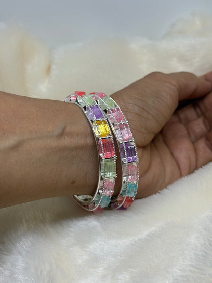 Pastel Prism Bangle Set