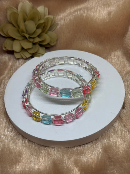 Pastel Prism Bangle Set