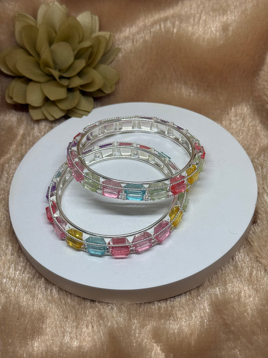 Pastel Prism Bangle Set