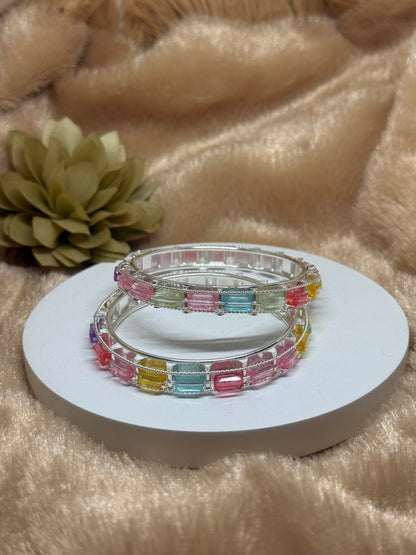 Pastel Prism Bangle Set