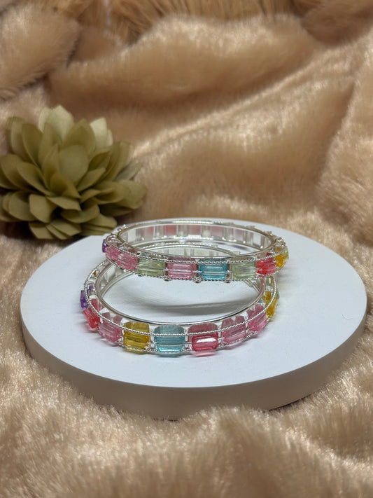 Pastel Prism Bangle Set