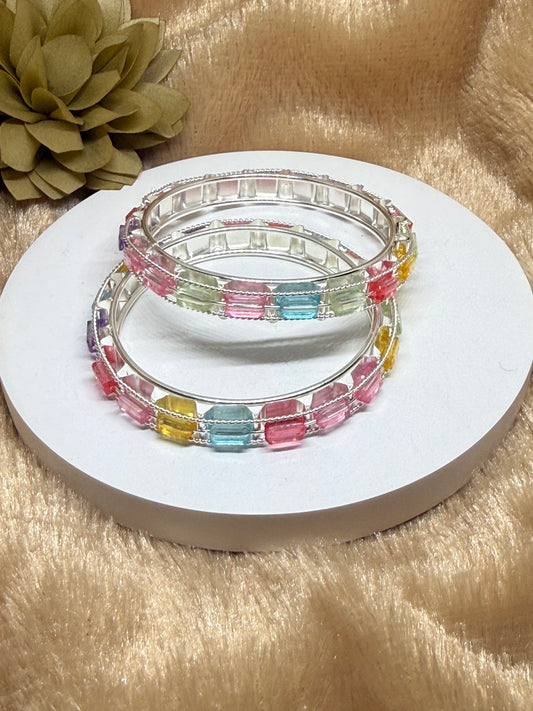 Pastel Prism Bangle Set