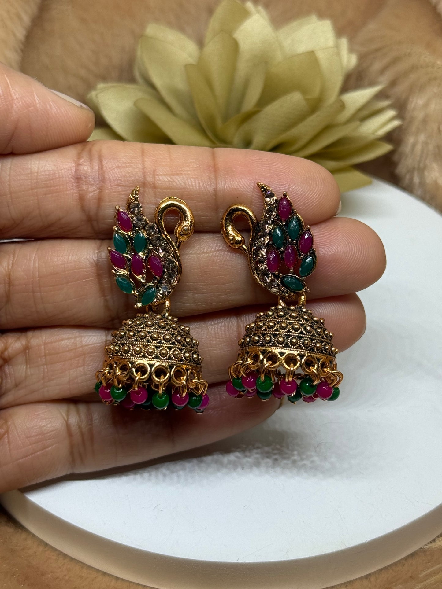 Mayura Heritage Jhumka Earrings