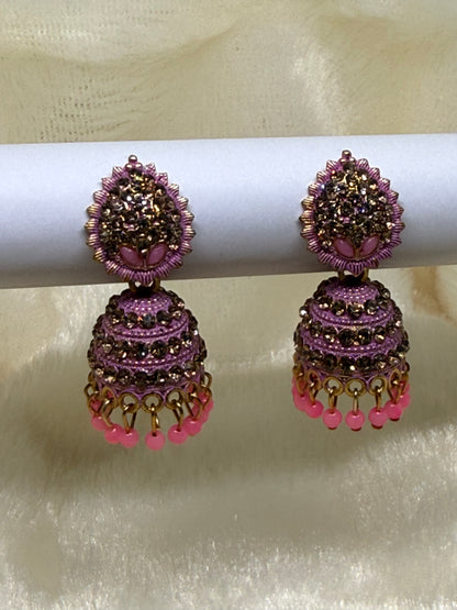 Aurora Sparkle Jhumka Earrings
