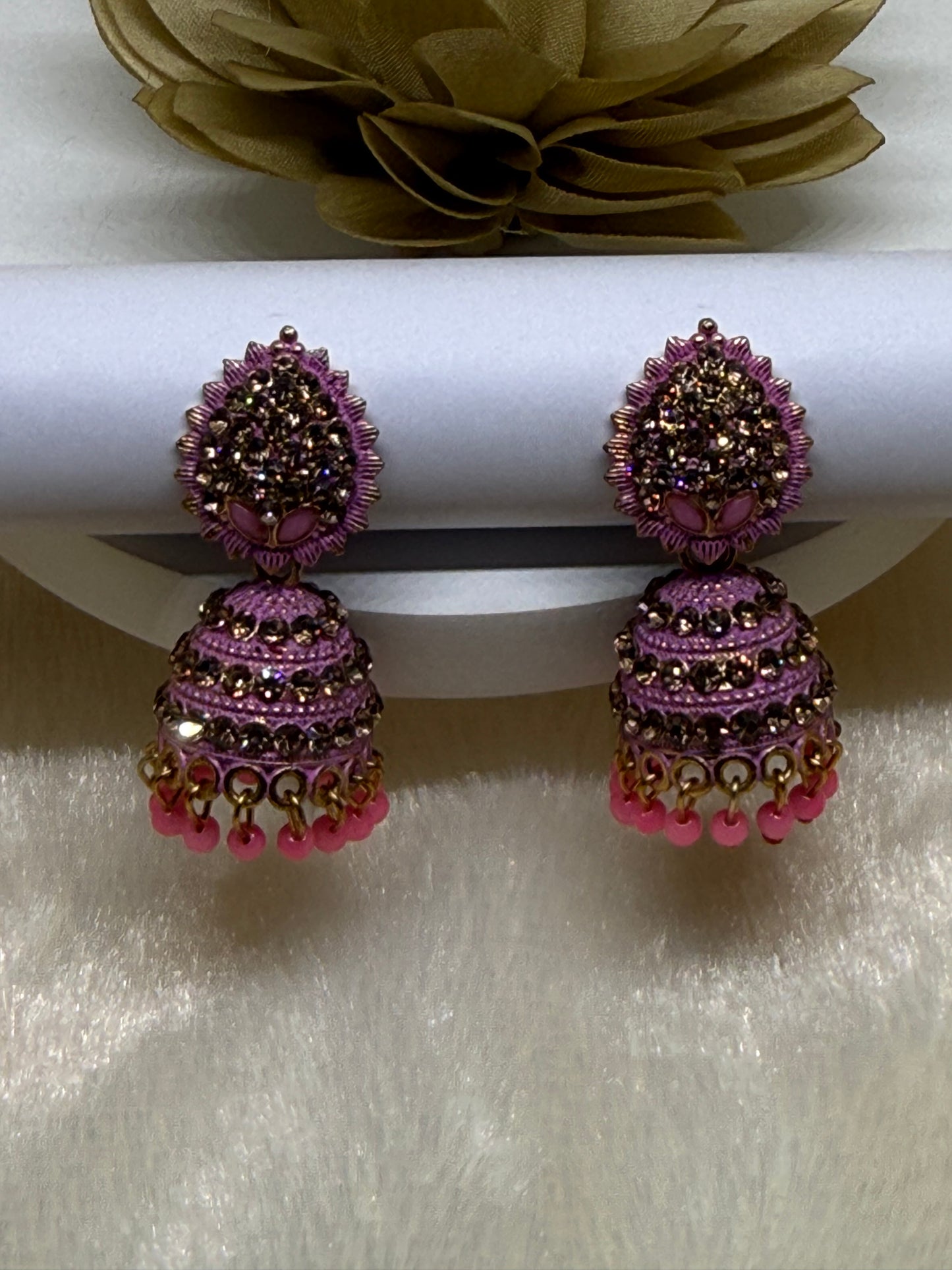 Aurora Sparkle Jhumka Earrings
