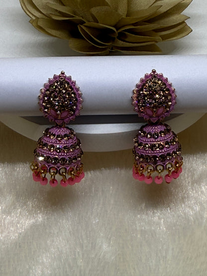 Aurora Sparkle Jhumka Earrings